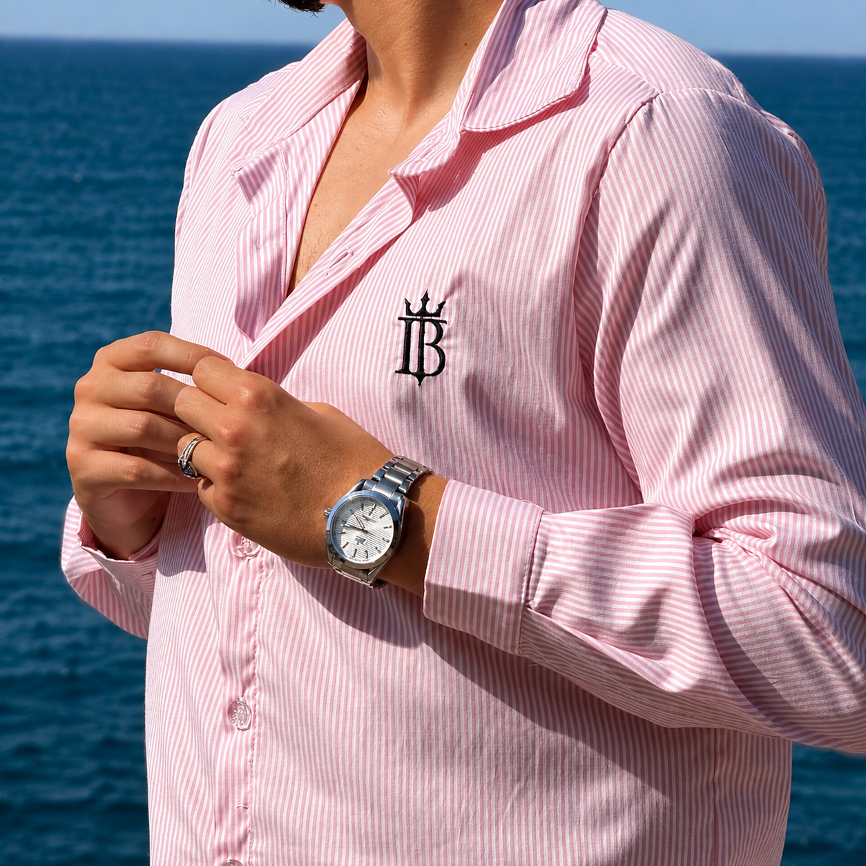 Pink Striped Shirt