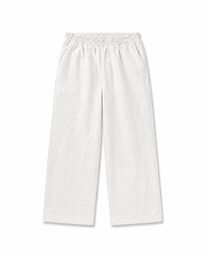 White Baron Linen Pants